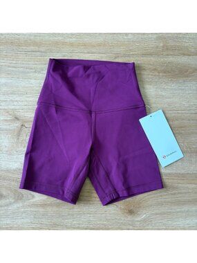 Lululemon Athletic Align High Rise Shorts 6” Chilled Grape NWT Women’s Size 0